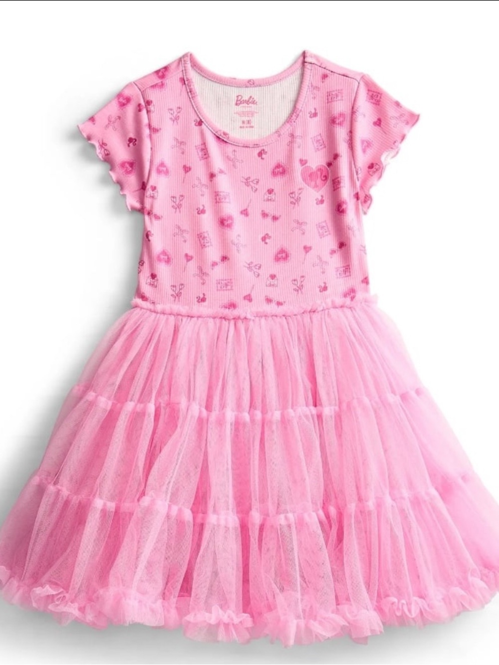 Barbie Pink Tulle Tutu Dress Sizes (6/7) (8)